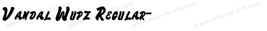 Vandal Wupz Regular字体转换